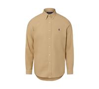 Gefärbtes Custom-Fit Oxfordhemd S Tan