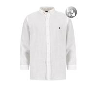 Polo Ralph Lauren Hemden Herren Langarm Leinen weiß, 5XL