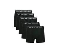 POLO RALPH LAUREN Herren Boxershorts 5er Pack Schwarz - Logo Bund - Bequeme Baumwoll-Unterwäsche - Größe M