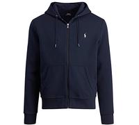 Polo Ralph Lauren Herren Doppelstrick-Kapuzenpullover mit durchgehendem Reißverschluss, (Herbst/Winter 2022) Newport Navy, Medium