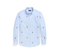 Polo Ralph Lauren Herren Hemd Classic Fit Langarm, blau, Gr. XL