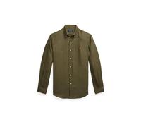 Polo Ralph Lauren Herren Leinenhemd mit Button-down-Kragen, oliv, Gr. L