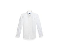 Polo Ralph Lauren Herren Leinenhemd mit Button-down-Kragen, weiss, Gr. XL