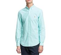 POLO RALPH LAUREN Herren-Oxford-Hemd mit klassischer Passform, The Basic Aegean Blue, Mittel