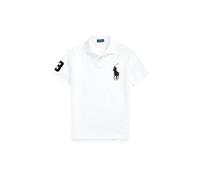 Custom-Slim-Fit Polo aus Piqué XL White