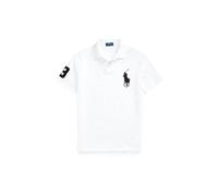 Polo Ralph Lauren Herren Poloshirt aus Pique Custom Slim Fit, weiss, Gr. XXL