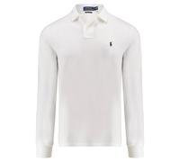 Polo Ralph Lauren Herren Poloshirt Custom Slim Fit Langarm, weiss, Gr. L