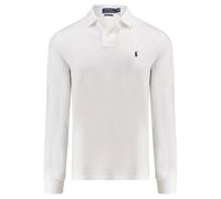 Polo Ralph Lauren Herren Poloshirt Custom Slim Fit Langarm, weiss, Gr. M