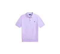 Polo Ralph Lauren Herren Strickpoloshirt aus Baumwolle, purple, Gr. L
