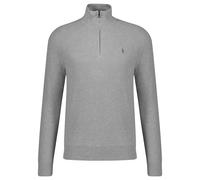 Polo Ralph Lauren Herren Strickpullover aus Baumwolle mit Troyerkragen, grau, Gr. XXL