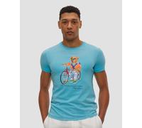 Polo Ralph Lauren Herren T-Shirt mit Polo Bear, türkis, Gr. M