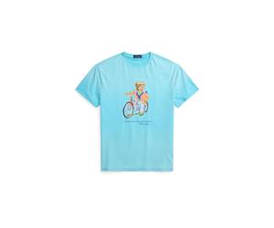 Polo Ralph Lauren Herren T-Shirt mit Polo Bear, türkis, Gr. XXL