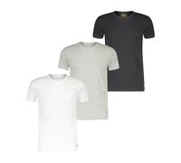 Ralph Lauren Slim Fit T-Shirt grau/weiß/schwarz (3er-Pack) - S