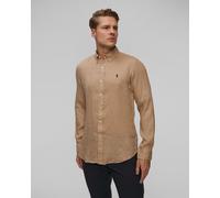 Polo Ralph Lauren Freizeithemd mit Label-Stitching in Camel, Größe S