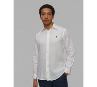 POLO RALPH LAUREN Leinenhemd Custom Fit weiss | XL