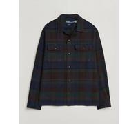 Polo Ralph Lauren Hudson Ranch Checked Overshirt Olive Royal Grün L