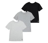 Polo Ralph Lauren Jungen Multipack T-Shirt Unterhemd, Schwarz/Grau, 3er-Pack, XL