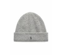 RALPH LAUREN Herren Mütze, Kaschmir - COLD WEATHER-HAT, Strickmütze, Kaschmirwolle, grau, One size Grau