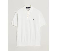 Polo Ralph Lauren Knitted Short Sleeve Polo Deckwash White Weiß L
