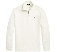 Polo Ralph Lauren Langärmeliges Herren-Sweatshirt aus Fleece mit Viertelreißverschluss, Rl Pergamentcreme, X-Large