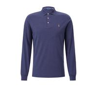 Polo Ralph Lauren Pima Cotton Custom Fit LS Polo Spring Navy Heather Blau S
