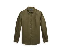 Polo Ralph Lauren Regular Fit Freizeithemd aus reinem Leinen in Oliv, Größe L