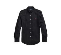 POLO RALPH LAUREN Leinenhemd Custom Fit schwarz | XL