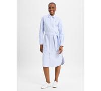 POLO RALPH LAUREN Hemdblusenkleid mit Knopfleiste in Hellblau, Größe 34