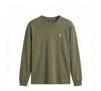 Polo Ralph Lauren Relaxed Fit Langarmshirt aus reiner Baumwolle in Oliv, Größe M