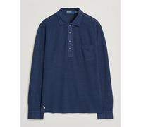 Polo Ralph Lauren Long Sleeve Linen Polo Newport Navy Blau M