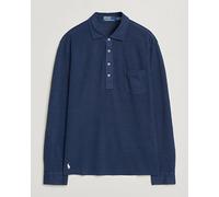 Polo Ralph Lauren Long Sleeve Linen Polo Newport Navy Blau S