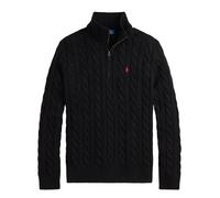 Polo Ralph Lauren Relaxed Fit Troyer aus reiner Baumwolle in Black, Größe S