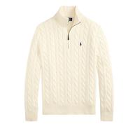 Polo Ralph Lauren Relaxed Fit Troyer aus reiner Baumwolle in Offwhite, Größe L
