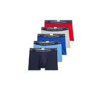 Ralph Lauren für Herren. 714864292002 Packung mit 5 Boxershorts in Rot, Grau, Blau und Marineblau (M), Heimtextilien, Baumwolle