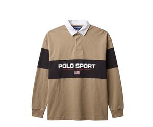 Polo Ralph Lauren Polo Sport Knit Rugby Pullover L / RL Khaki / Black Boo