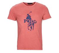 POLO RALPH LAUREN Polo-T-Shirt für Herren, großes Poloshirt, Pony 67, Größe XL, Rosa/Adirondack/Beere, Beere