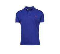 Polo Ralph Lauren Slim Fit Poloshirt aus reiner Baumwolle in Royal Melange, Größe S
