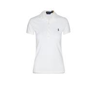 Polo Ralph Lauren Regular Fit Poloshirt aus Baumwoll-Mix Modell 'JULIE' in Weiss, Größe XL