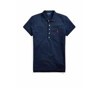 POLO RALPH LAUREN Poloshirt Slim Fit JULIE dunkelblau | XS