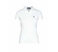 POLO RALPH LAUREN Poloshirt Slim Fit JULIE weiss | L
