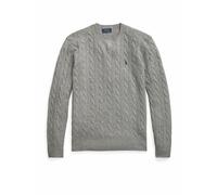 Polo Ralph Lauren - Bekleidung Pull col rond en laine et cashmere cablé - Grau - Größe XL