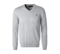 Polo Ralph Lauren Pullover Herren Slim Fit V-Ausschnitt Baumwolle grau, M
