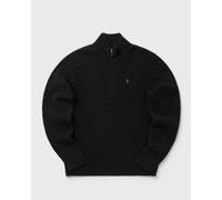 Woll-Kaschmir-Pullover mit Zopfmuster M Black
