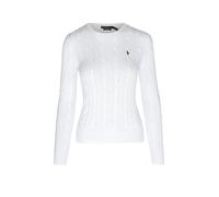 POLO RALPH LAUREN Pullover Slim Fit JULIANNA weiss | XS
