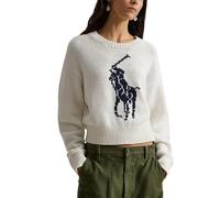 Polo Ralph Lauren Damen Pullover aus Baumwolle, weiss, Gr. XS