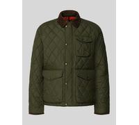 Polo Ralph Lauren Regular Fit Steppjacke mit Druckknopfleiste in Oliv, Größe S