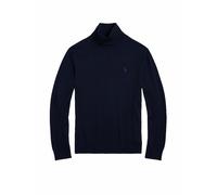 Waschbarer Rollkragenpullover aus Wolle S Blue