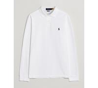 Polo Ralph Lauren Slim Fit Long Sleeve Polo White Weiß XL