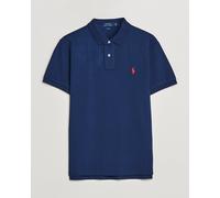 Polo Ralph Lauren Slim Fit Poloshirt mit Logo-Stitching in Dunkelblau, Größe XXL