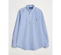 Polo Ralph Lauren Slim Fit Poplin Shirt Blue/White Hairline Stripe Blau XXL